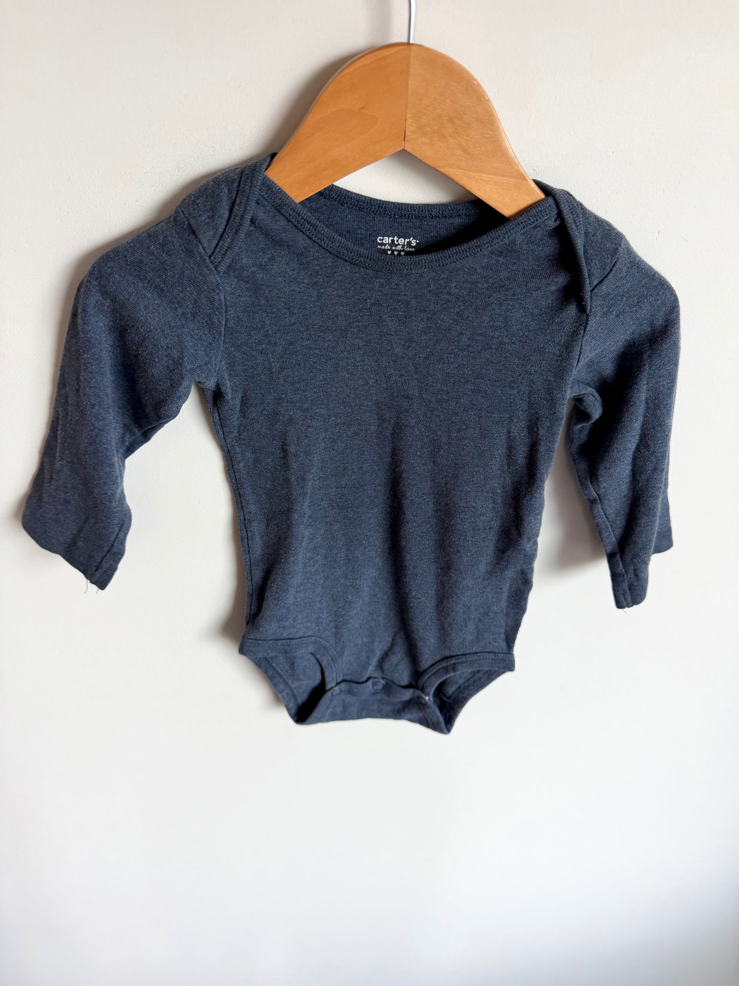 Blue Long Sleeve Bodysuit / 12m