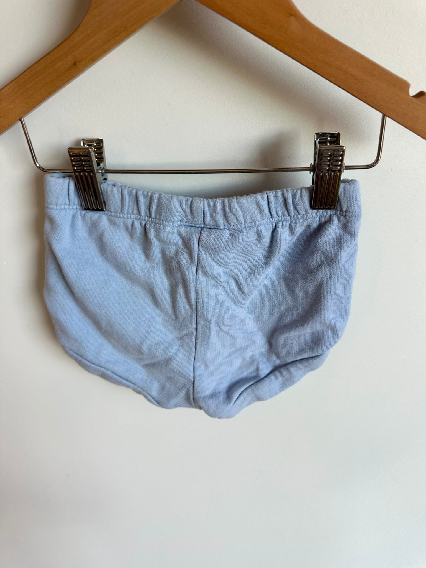 100% Organic Cotton Blue Shorts / 12-18m