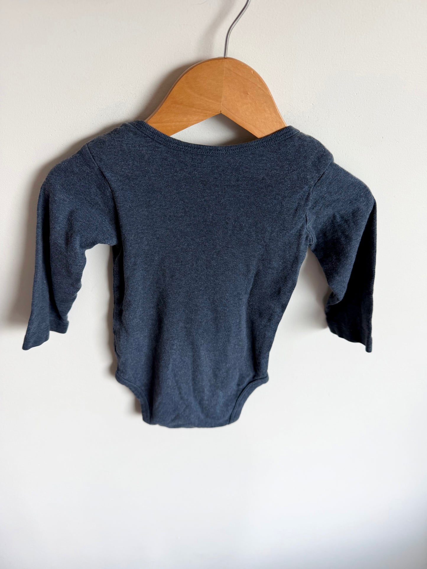 Blue Long Sleeve Bodysuit / 12m