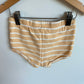 100% Organic Cotton Yellow Stripe Shorts / 12-18m