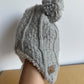 Jan & Jul Strap Grey Ear Toque / 0-6m