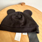 Black Bear Ears Beanie / 6-9m