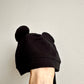 Black Bear Ears Beanie / 6-9m