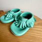 Blue Leather Soft Sole Shoes / Size 2 Infant