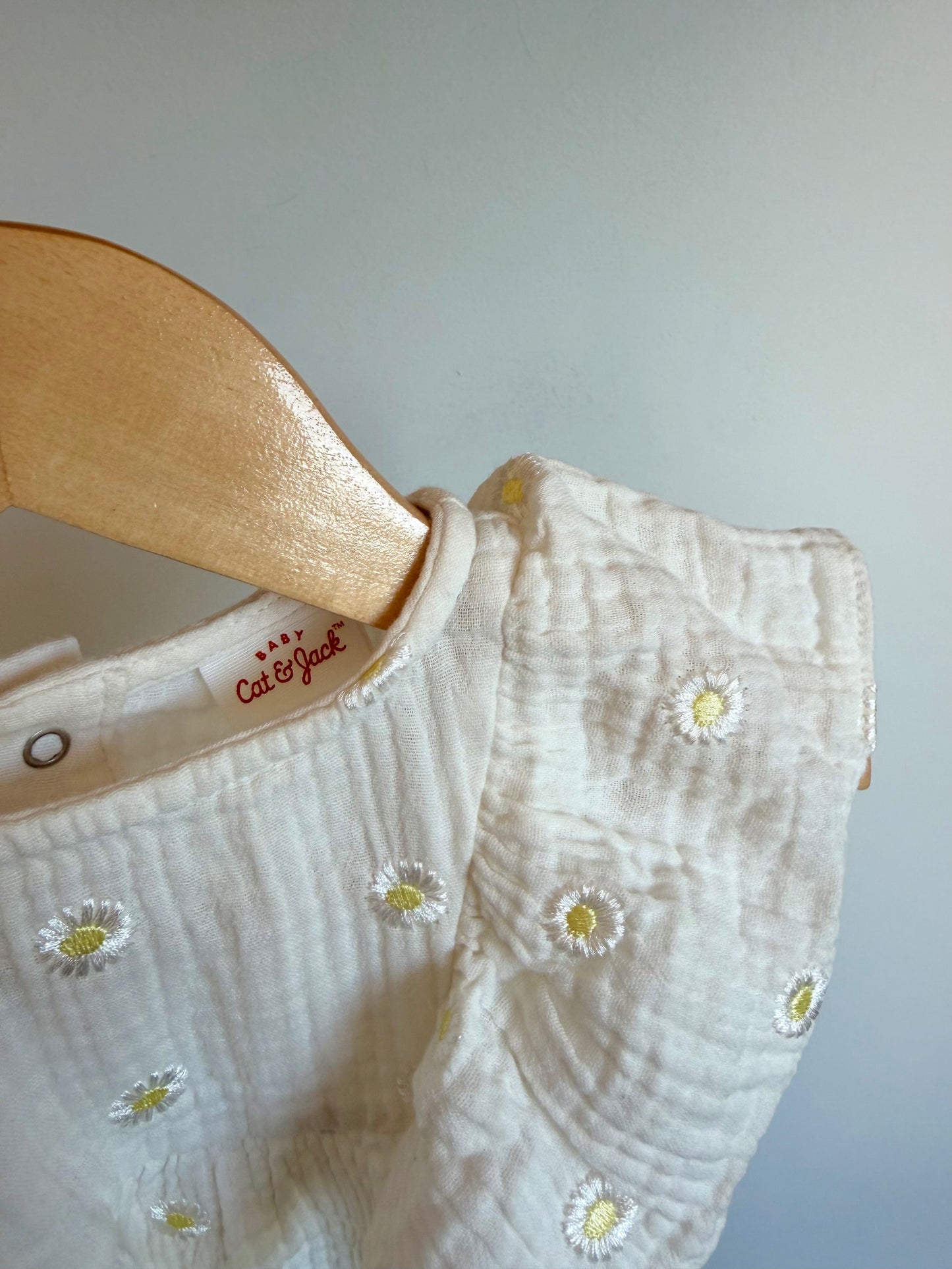 Daisy Ruffle Bubble Romper / 12m