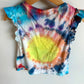 Mayoral Tie Dye Ruffle Top / 6 years