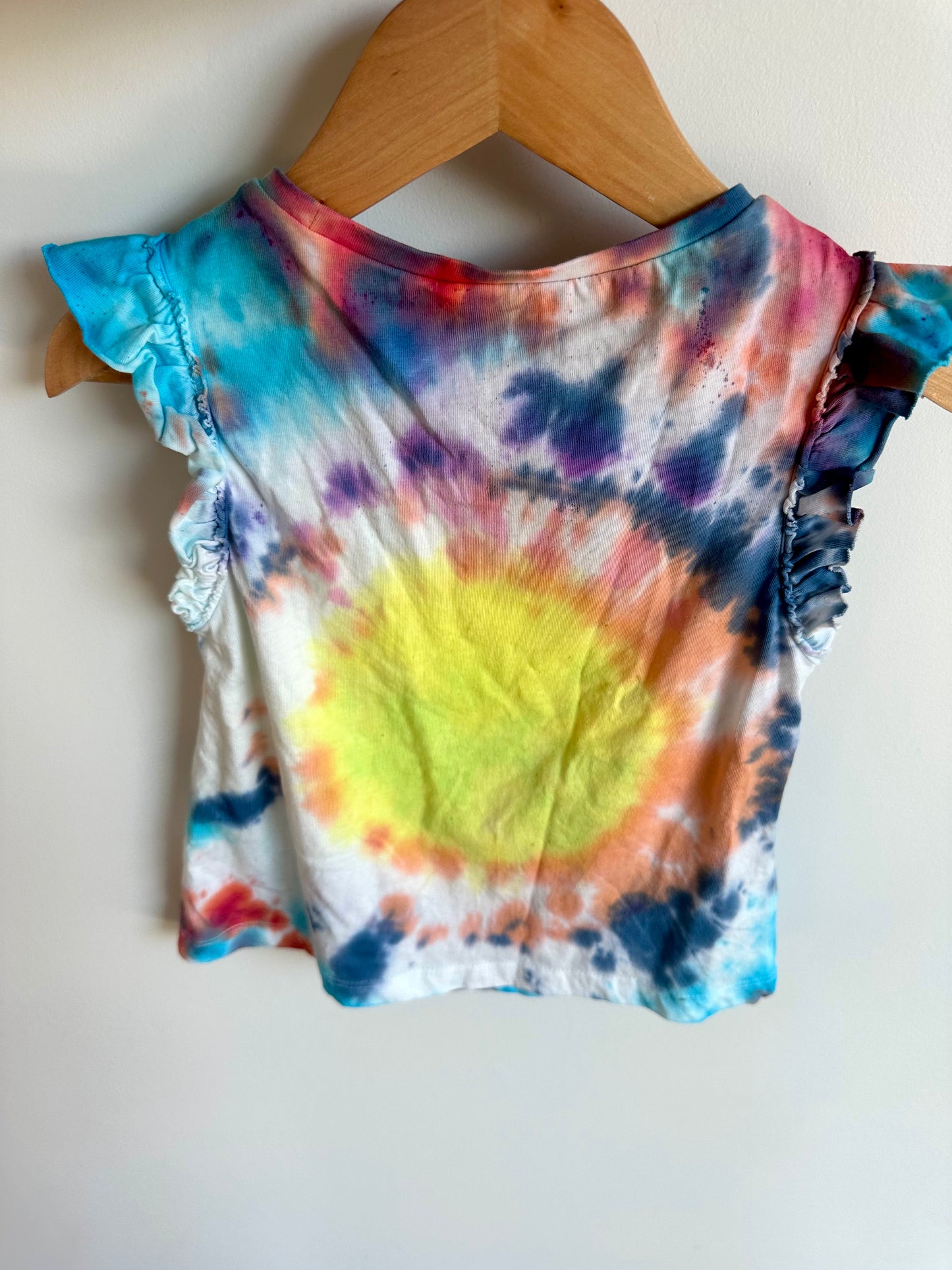 Mayoral Tie Dye Ruffle Top / 6 years