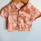 Pineapple Collar Button Up T-Shirt / 6-12m