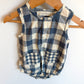 Pehr Checkered Pocket Bubble Romper / 12-18m