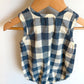 Pehr Checkered Pocket Bubble Romper / 12-18m