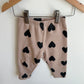Fleece Heart Pants / 12m
