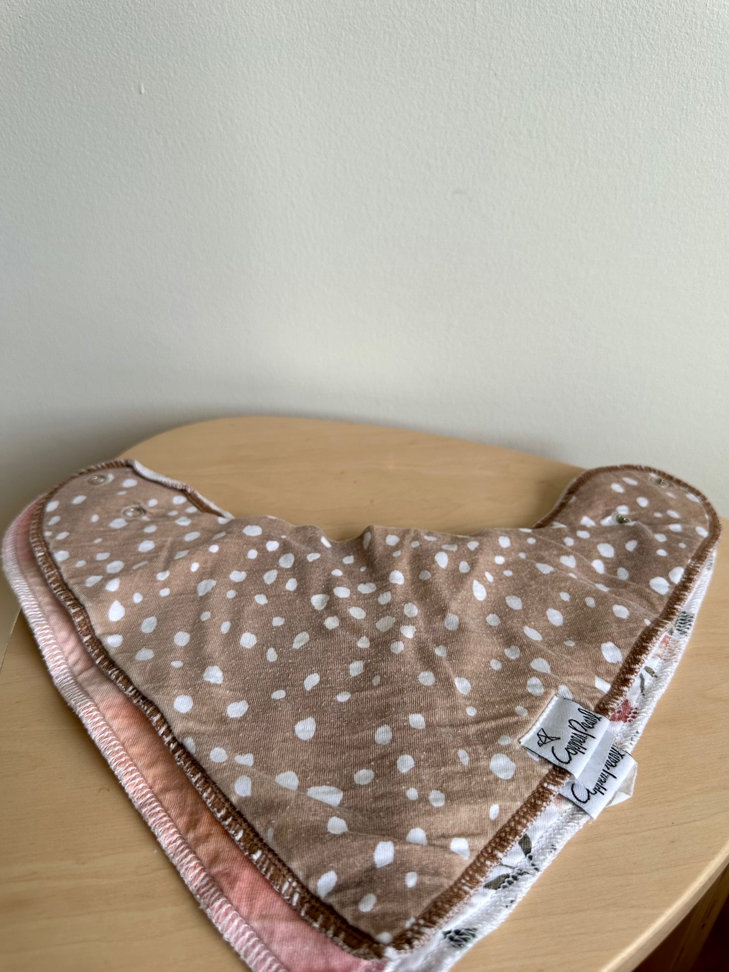 Copper Pearl Bibs (3) / 6-18m