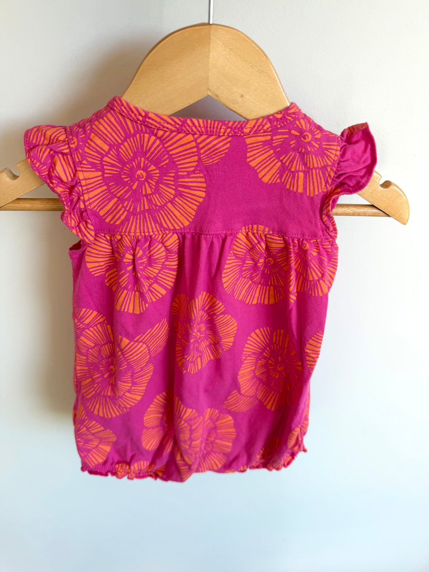 Fuchsia Floral Romper / 9m