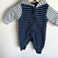 Bear Bottom Striped Jumpsuit / 3m