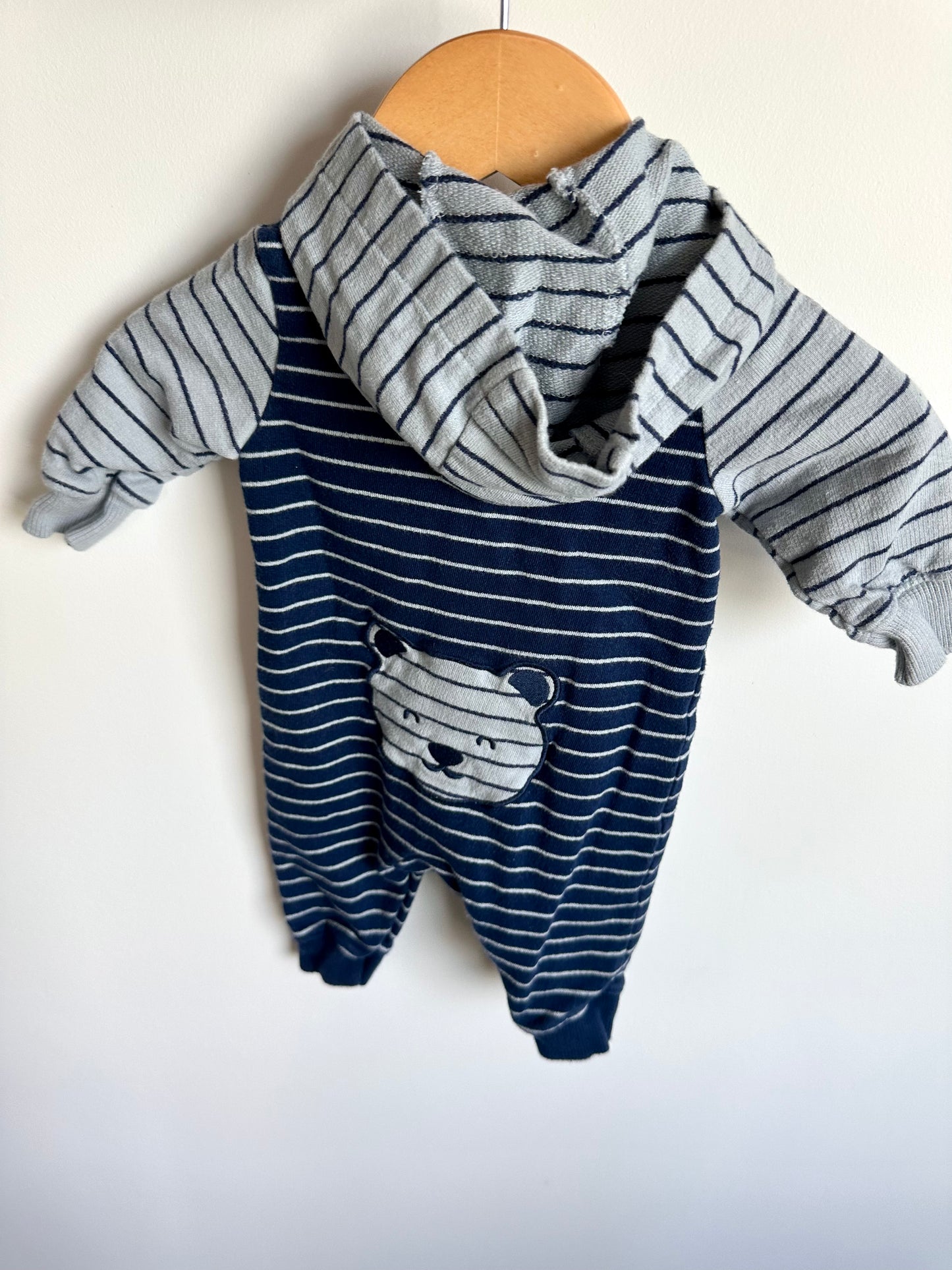 Bear Bottom Striped Jumpsuit / 3m