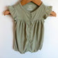 Sage Ribbed Romper / 12m
