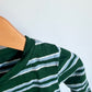 100% Cotton Gap Blue + Green Striped Long Sleeve / 6-12m