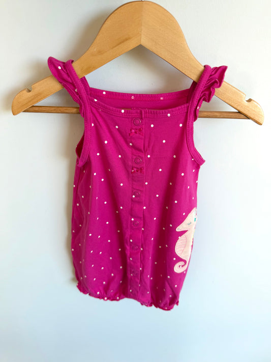 Seahorse Romper / 12m