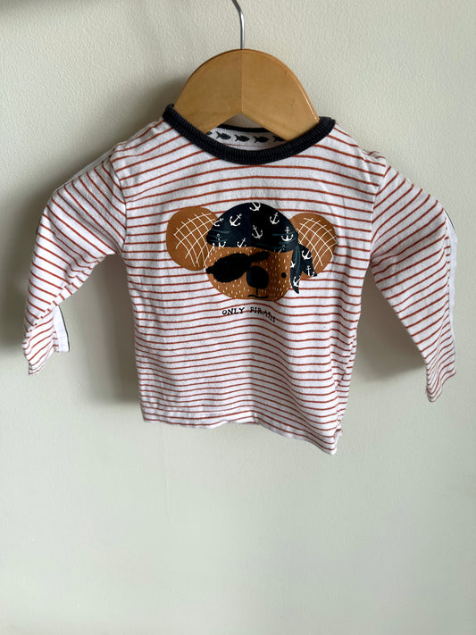 Only Pirates Stripe Long Sleeve / 9m