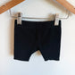 Black Lace Hem Shorts / 6-12m
