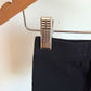 Black Lace Hem Shorts / 6-12m