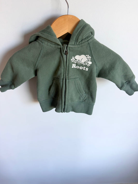 Roots Sage Zip Hoodie / 0-3m