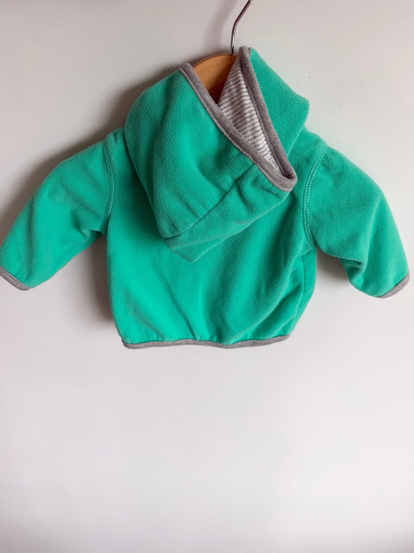 Green Heart Zippered Sweater / 3m