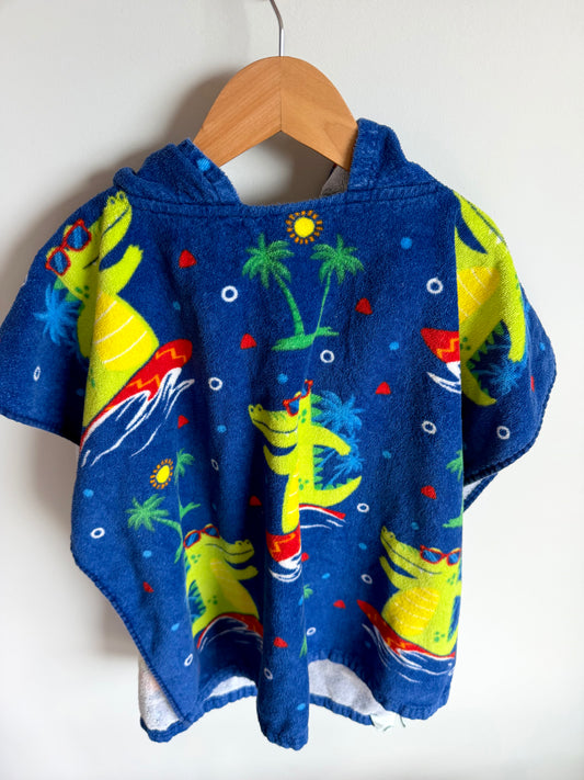 Aligator Hooded Swim Towel Poncho / 12-24m