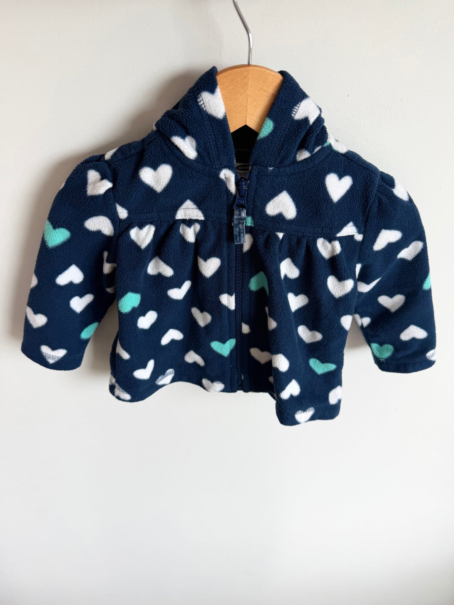 Heart Zipper Hoodie / 6-12m