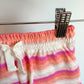 Peach + Purple Striped Skirt / 12m