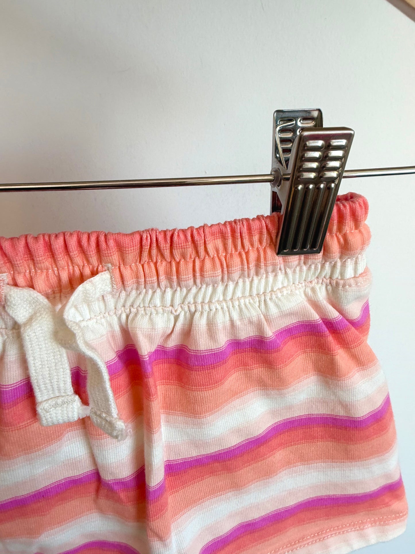 Peach + Purple Striped Skirt / 12m
