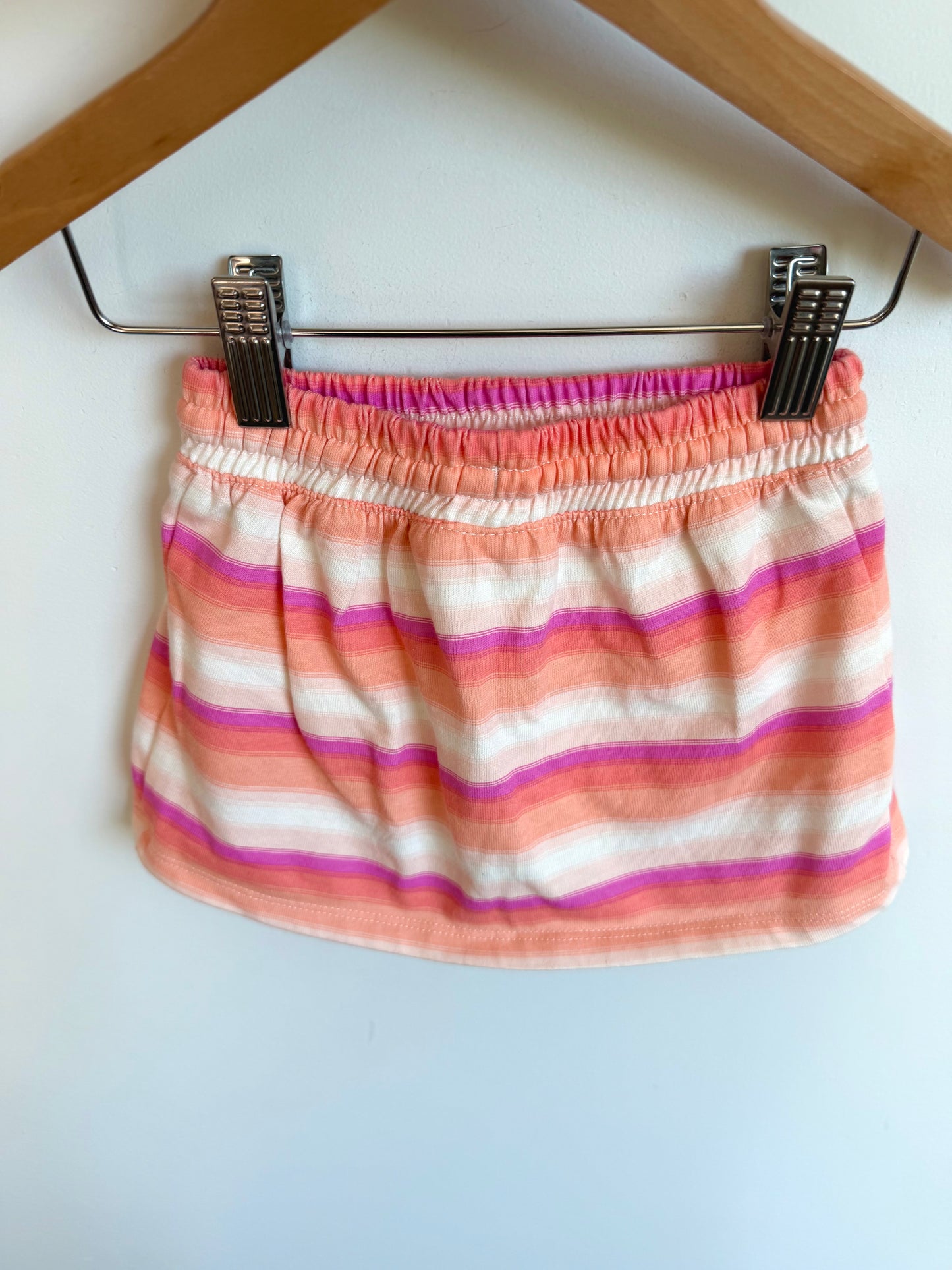 Peach + Purple Striped Skirt / 12m