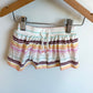 Striped Brown + Colored Skirt / 12m