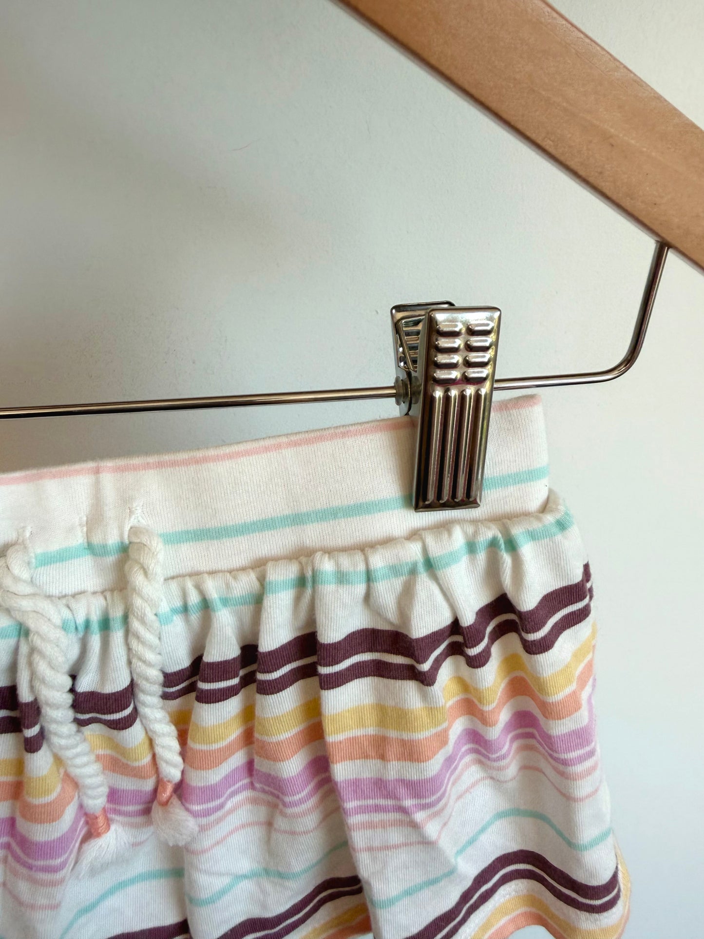 Striped Brown + Colored Skirt / 12m
