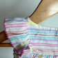 Striped Ruffle Bodysuit Dress / 6-9m