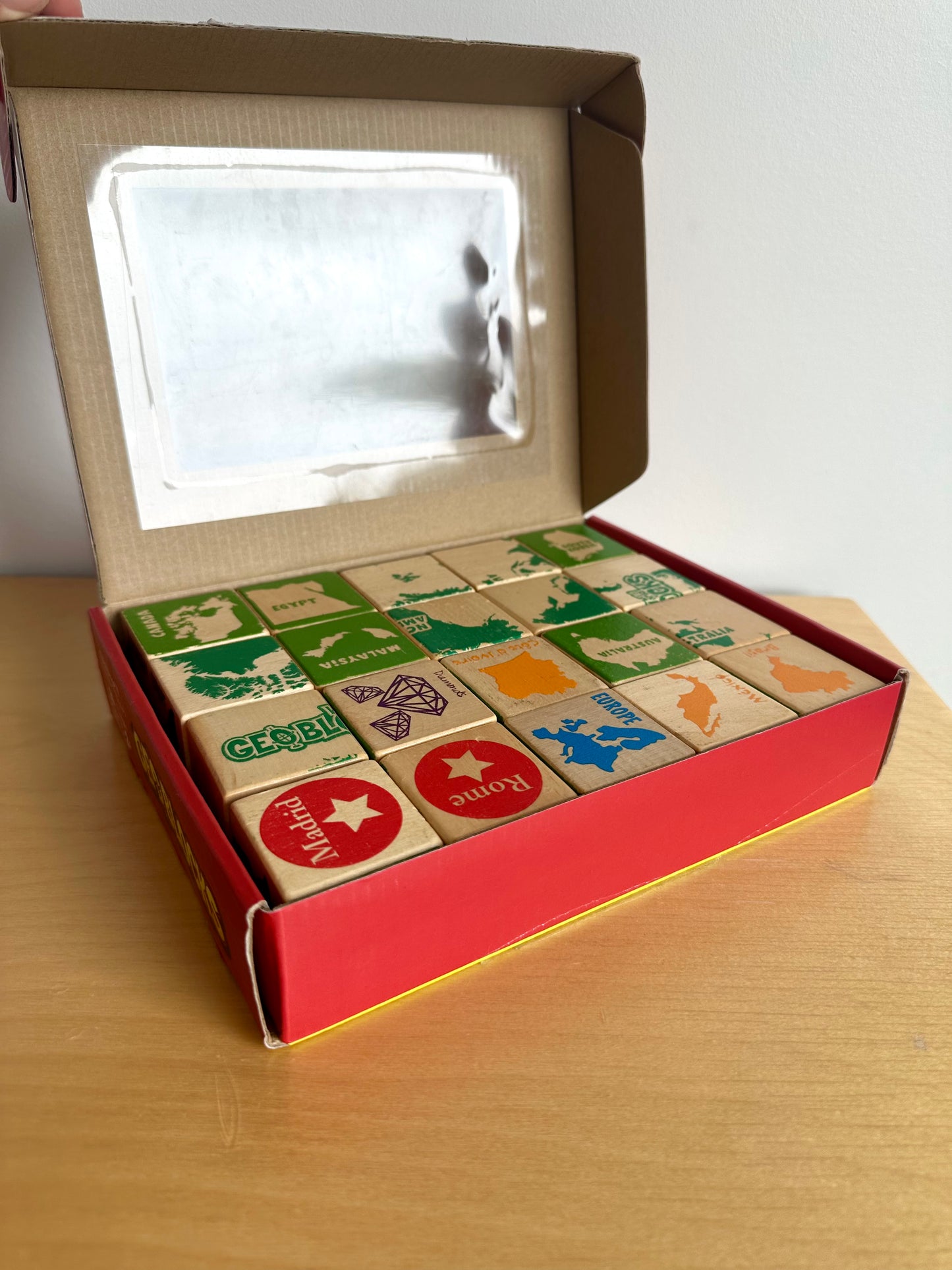 Countries Wooden Geo Blocks (No Shipping)
