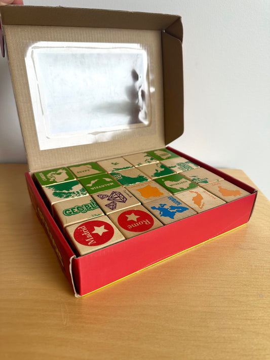 Countries Wooden Geo Blocks (No Shipping)