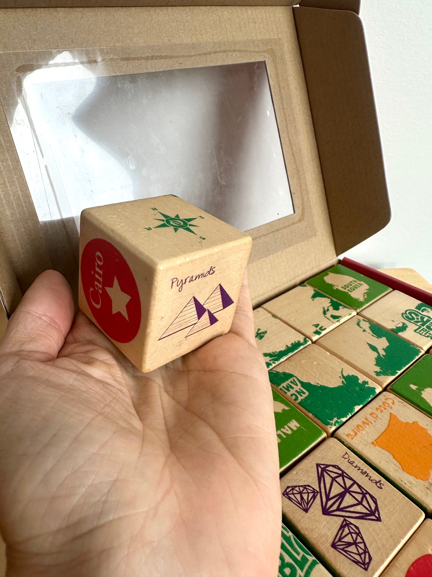 Countries Wooden Geo Blocks (No Shipping)