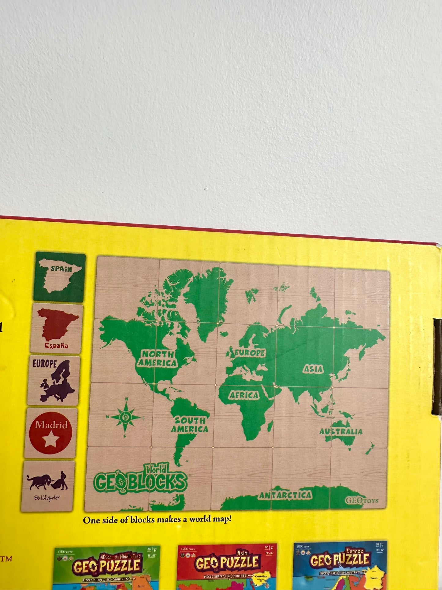 Countries Wooden Geo Blocks (No Shipping)