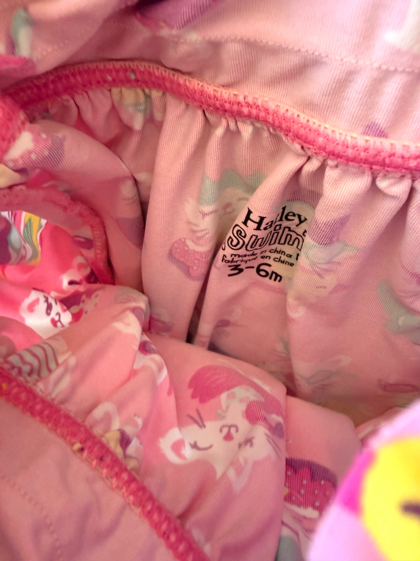 Hatley Cat Pink Swim Suit / 3-6m