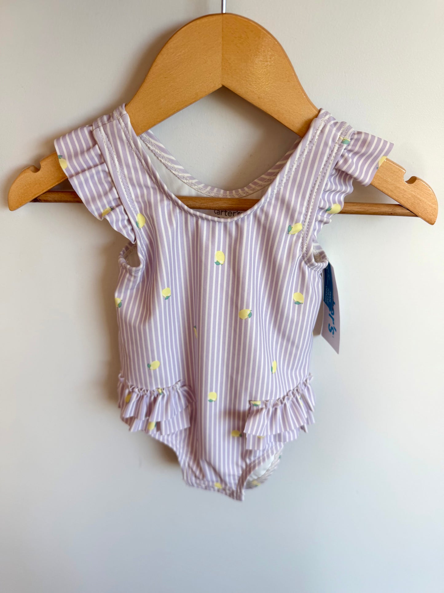 Lemon Striped Swim Suit (With tags) / 12m