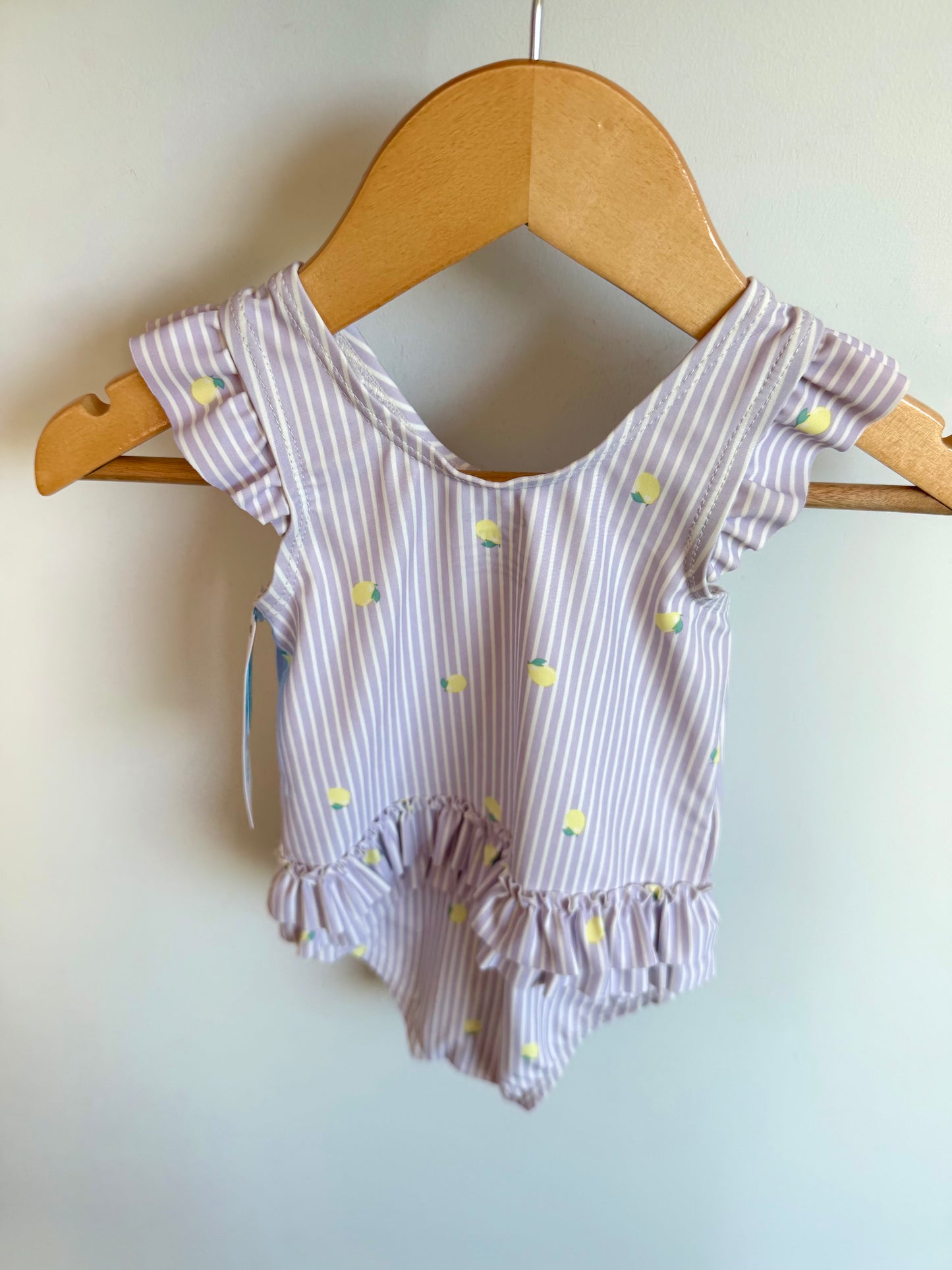 Lemon Striped Swim Suit (With tags) / 12m