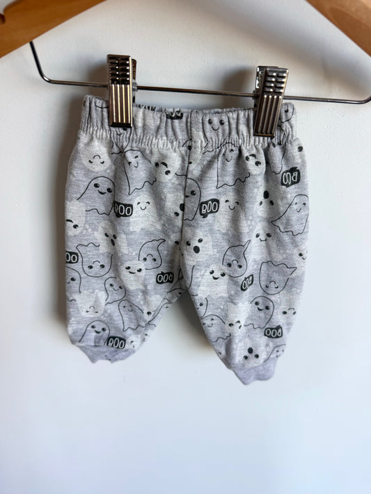 Grey Tapered Ghost Pants / 0-3m
