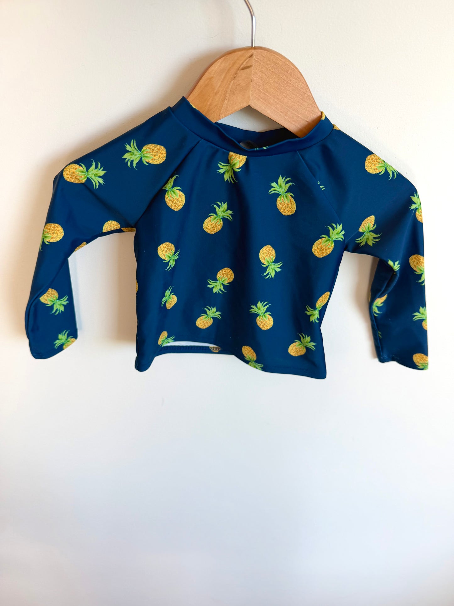 Pineapple Long Sleeve Swim Top / 12-18m