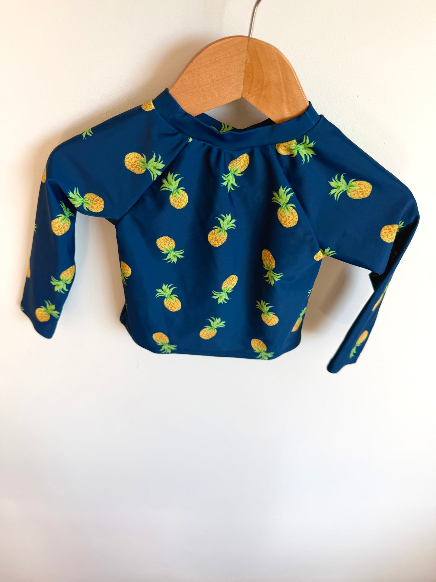 Pineapple Long Sleeve Swim Top / 12-18m