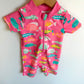 Pink One Piece Fish Swim Suit / 6m