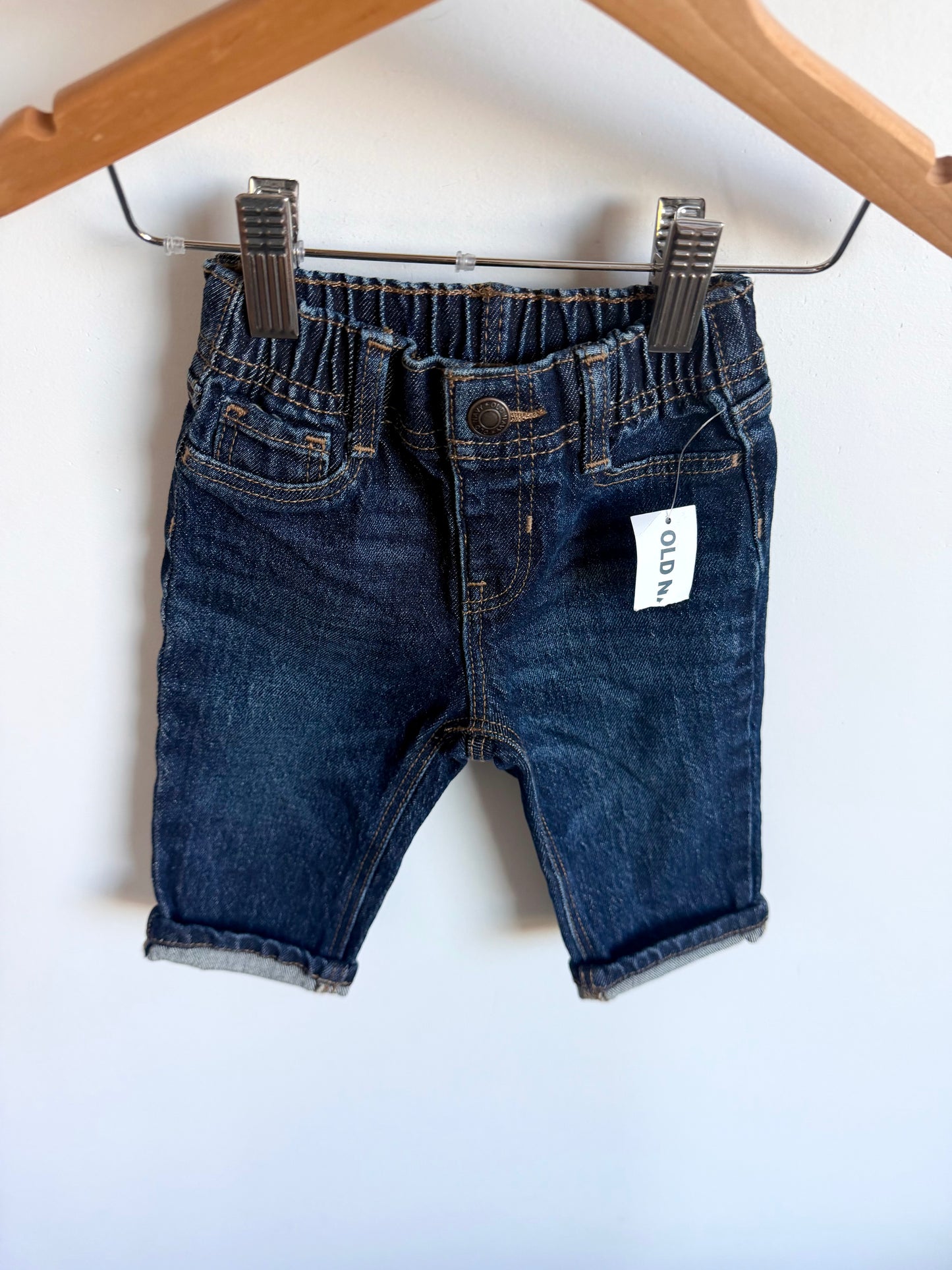 Dark Denim Jeans (With Tags) / 3-6m