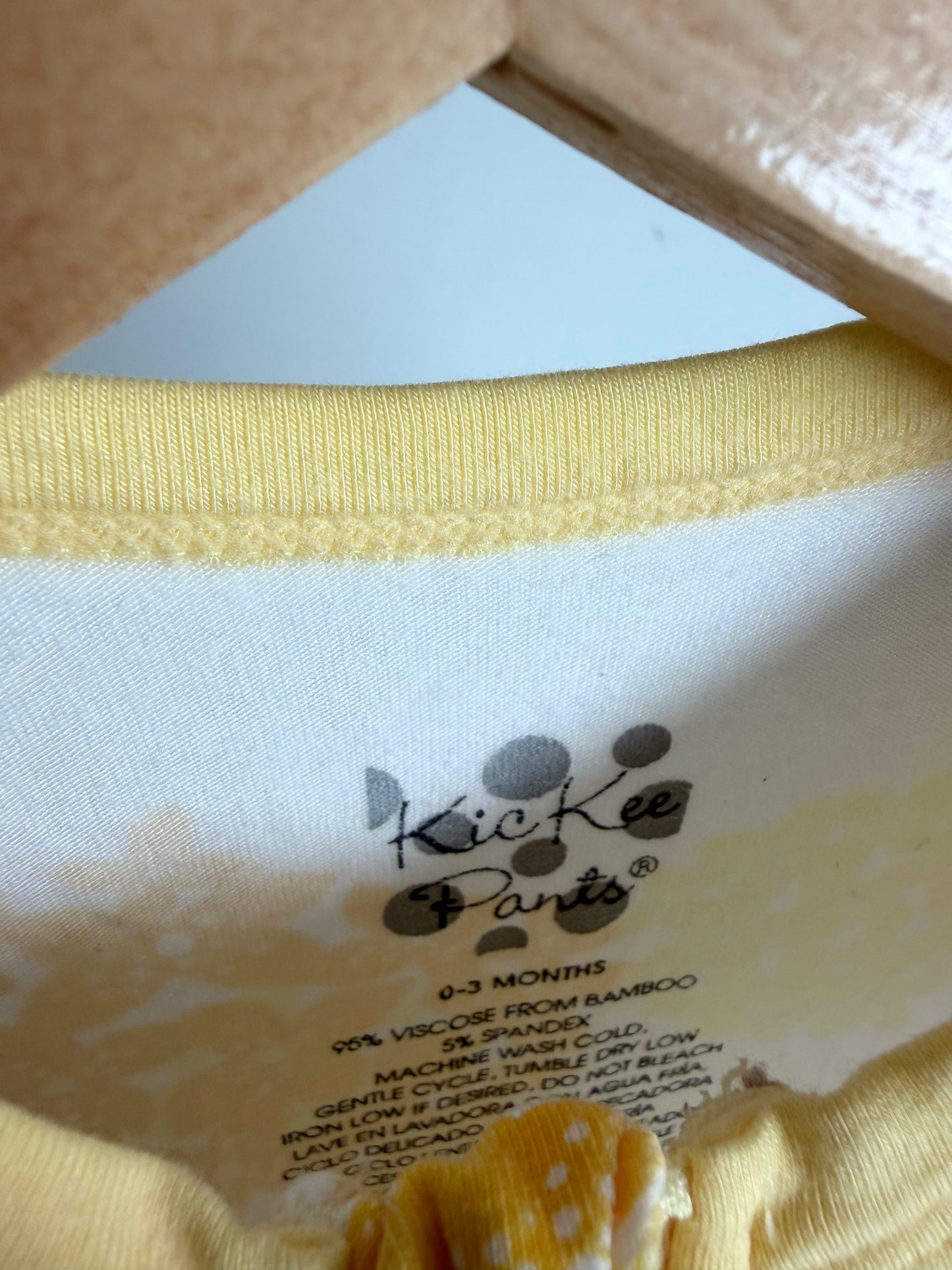 KicKee Pants Bamboo Yellow Floral Sleeper / 0-3m