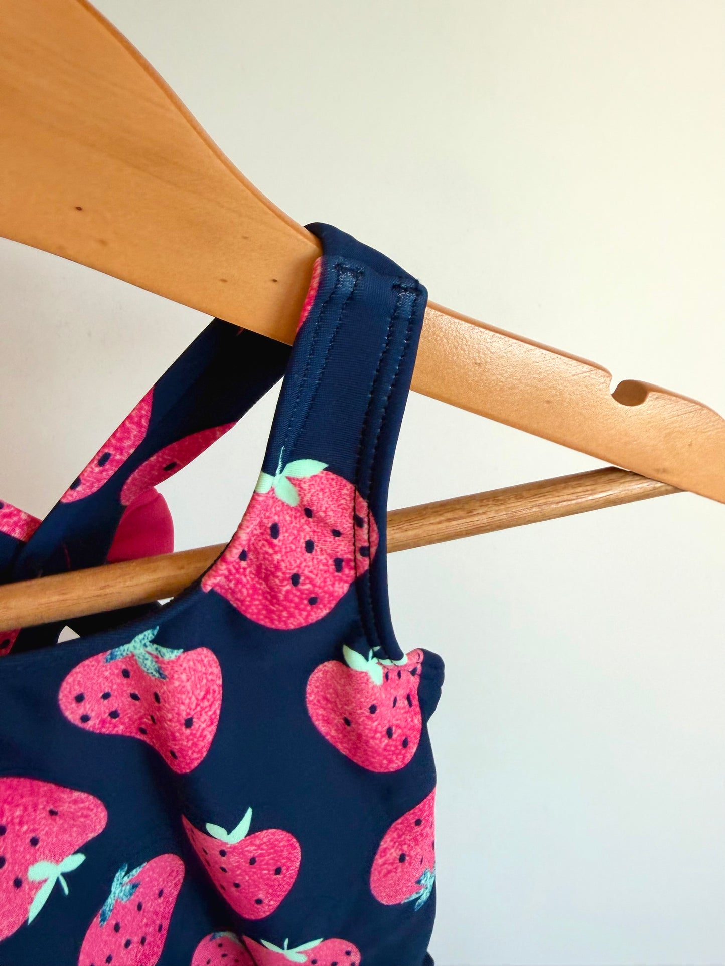 Strawberry Navy Swimsuit / 12m