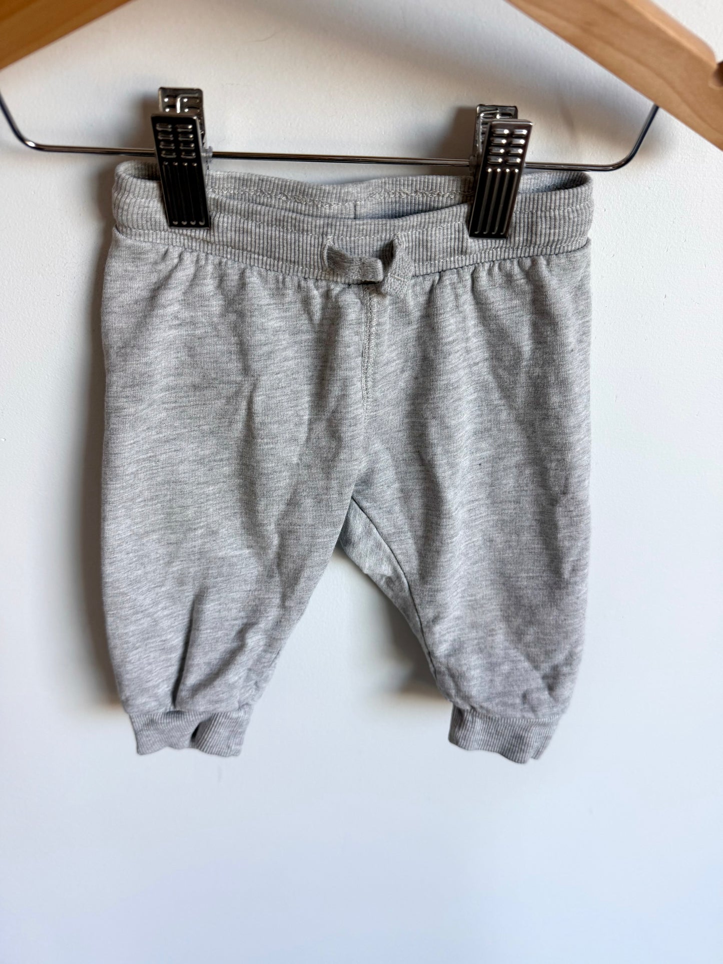H&M Grey Organic Cotton Pants / 4-6m